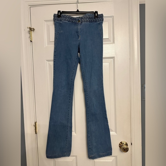 VERONICA BEARD Biscayne Braided Mid Rise Bootcut Jeans - size 6 - Picture 6 of 10